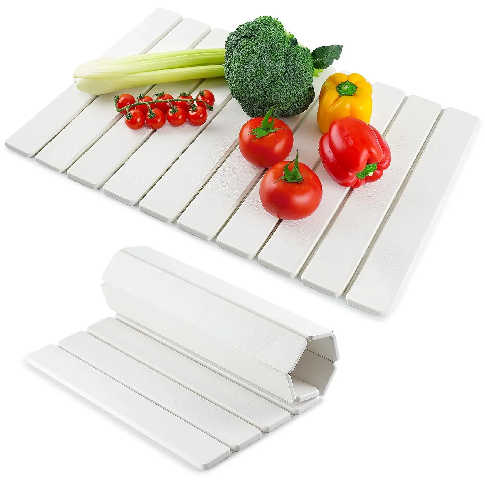 Stone Dish Drying Mat, 24 by 16 Inches, White (2-Pack)